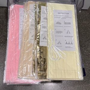 New Pink, Gold, Beige, Yellow Tissue Paper Tassel Garland